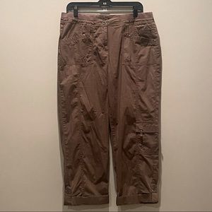 2/$30 Chico’s Taupe Pants 2 or Large L 12